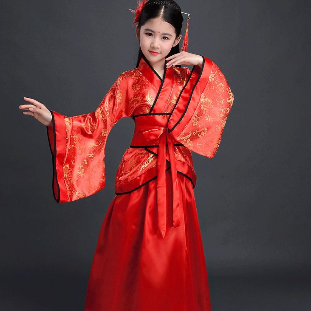 Elegant Ethnic Children's Anci - Robe Silk Women ulasan dan harga