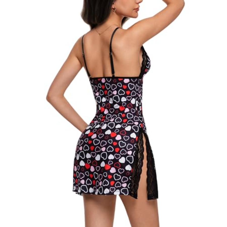 Night Gowns for Women V Neck L - Babydoll Chemise Night ulasan dan harga