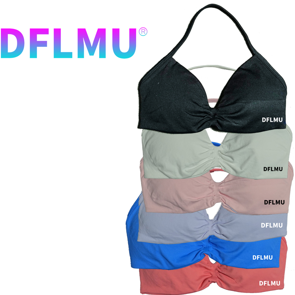 DFLMU Women Halter Sports Bra  - Sports Bra High Impact ulasan dan harga