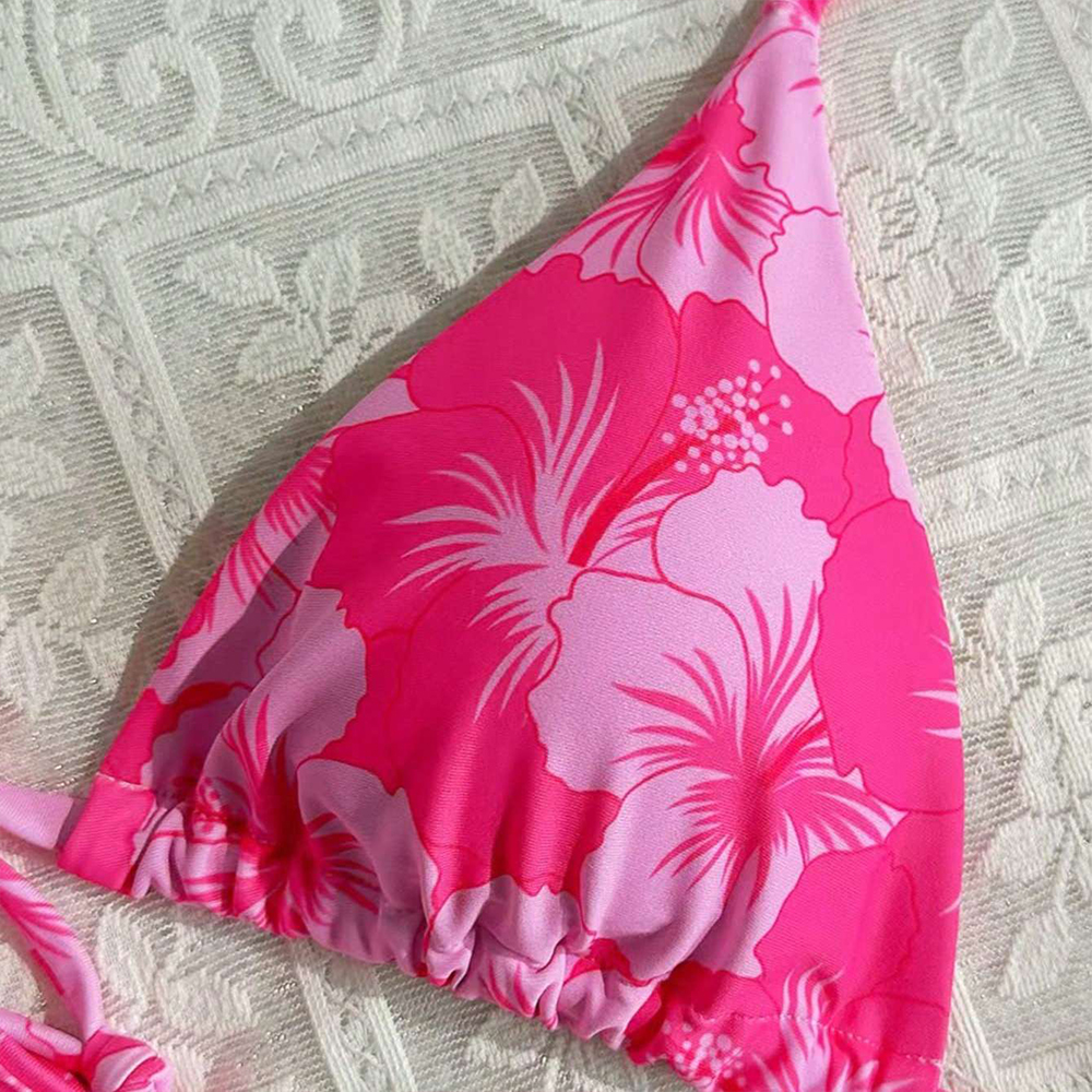 Women's Printed Vest Bikini+Th - Thong Bikini Women ulasan dan harga