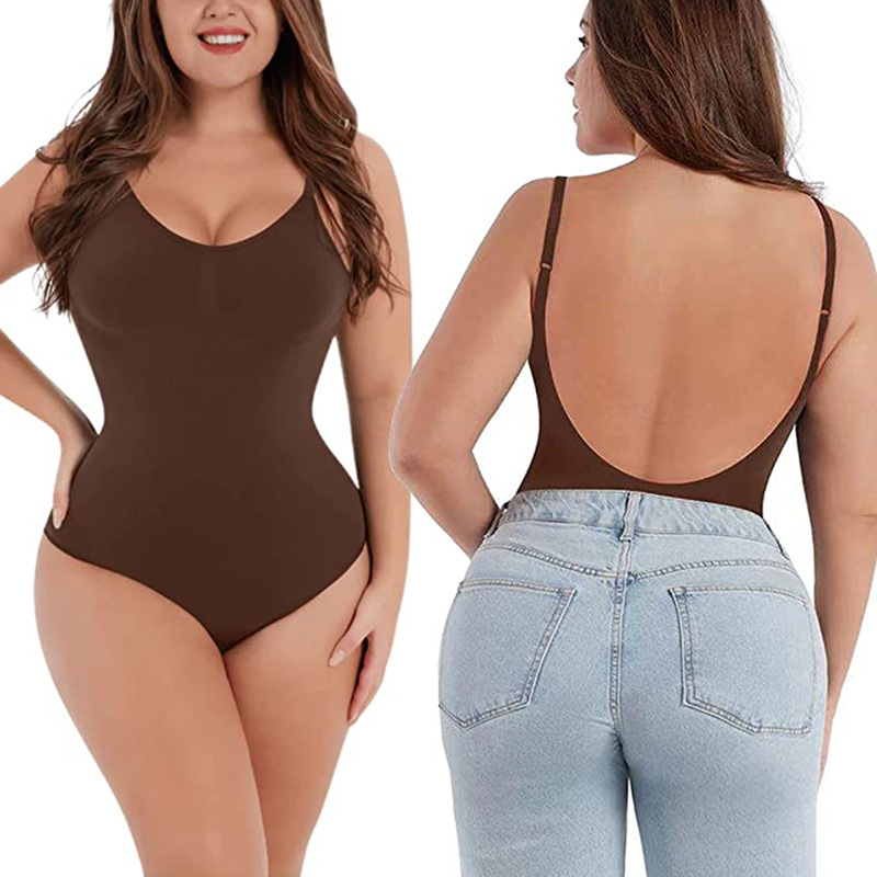 Seamless Backless Sculpting Bo - Shapewear Bodysuit Firm ulasan dan harga