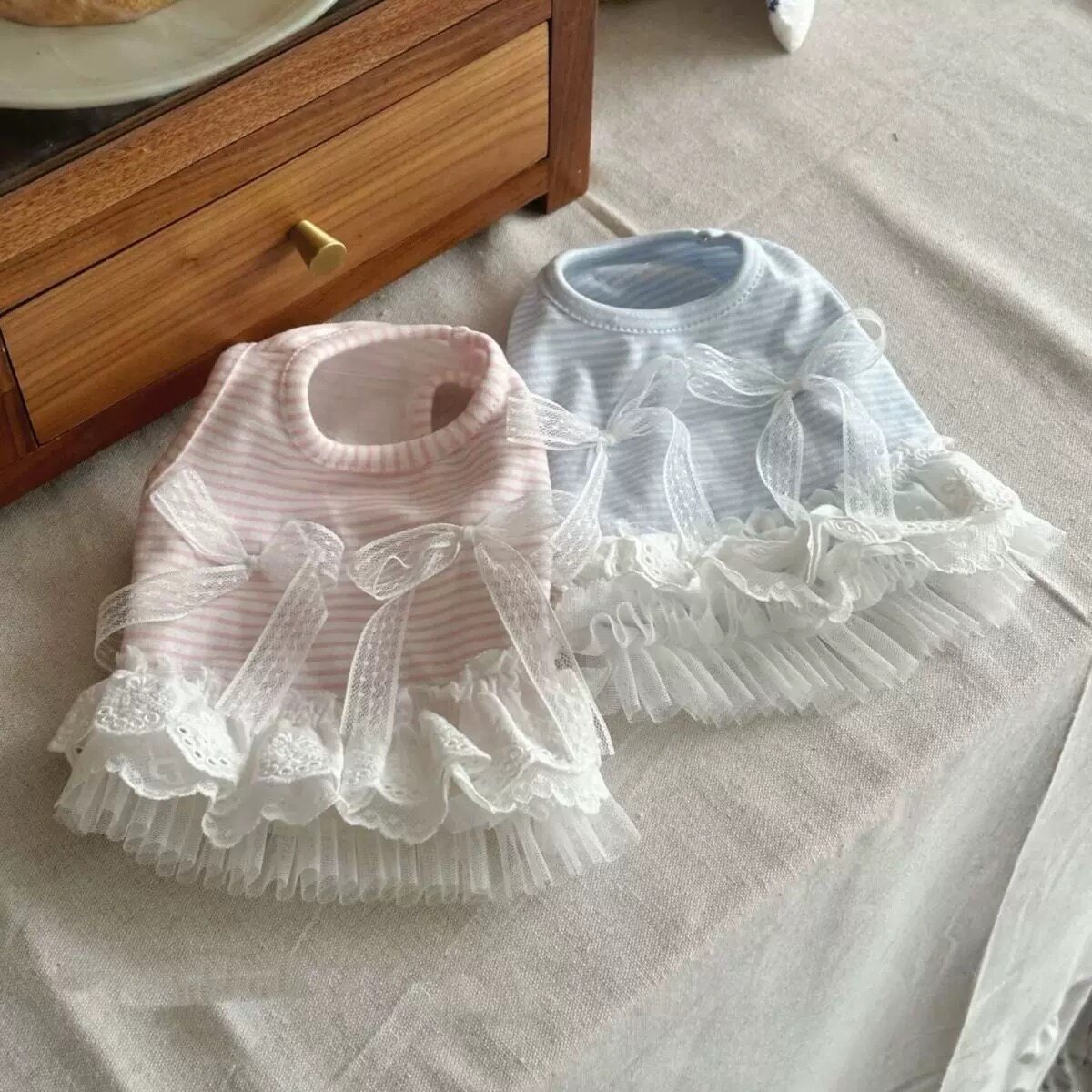 Sweet Bow Dog Clothes Lace Sma - Lace Teddy Lingerie ulasan dan harga