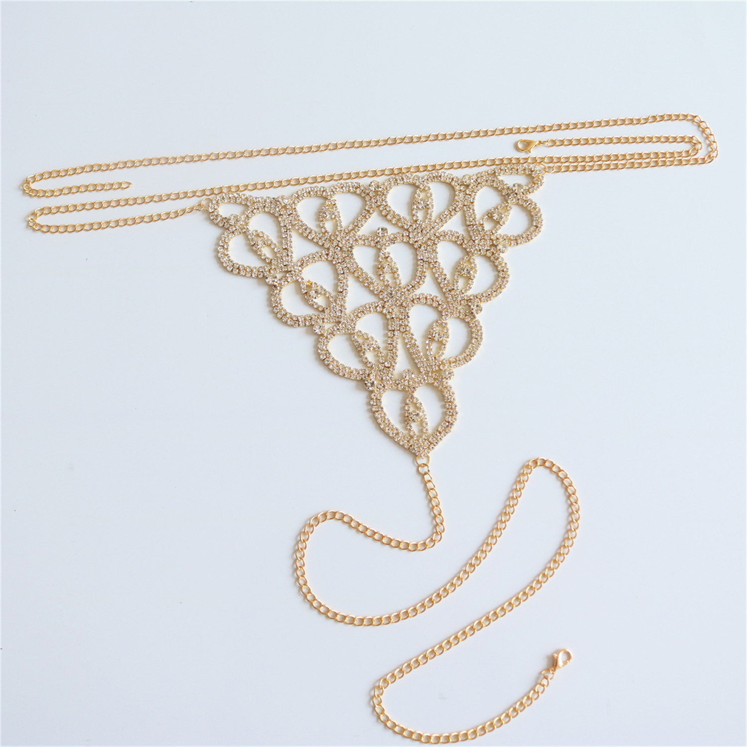 Sexy Body Chain Heart-shaped T - Thong Bikini Women ulasan dan harga