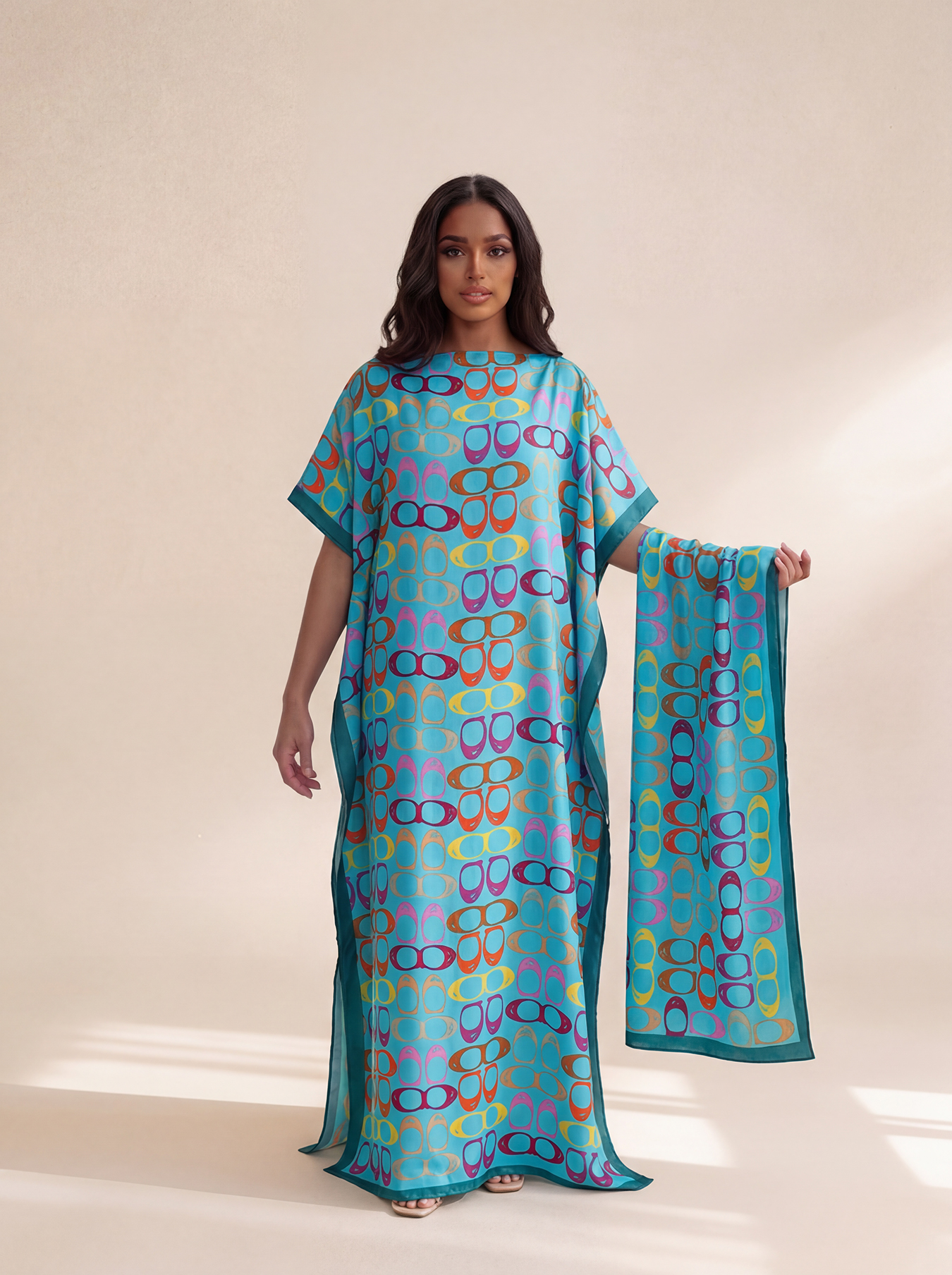 New Style Long Loose Silk Blen - Robe Silk Women ulasan dan harga