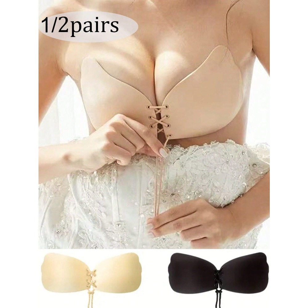 1/2pcs Wing-Shaped Adhesive Br - Strapless Bra Backless ulasan dan harga