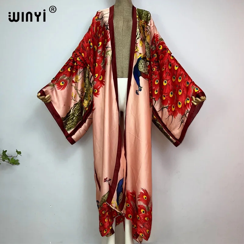WINYI 2024 Summer Women Cardig - Robe Silk Women ulasan dan harga